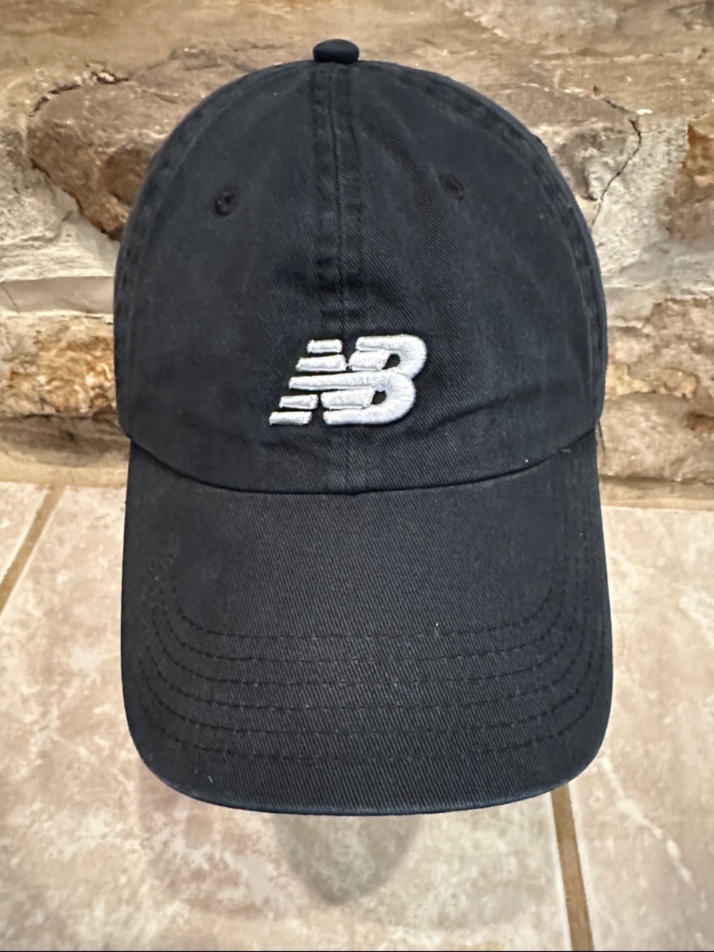 New Balance Black Cap with White NB logo